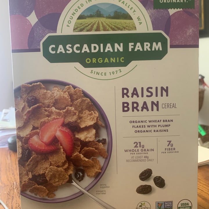 photo of Cascadian Farm Raisin Bran shared by @bobmorrell1 on  25 May 2020 - review