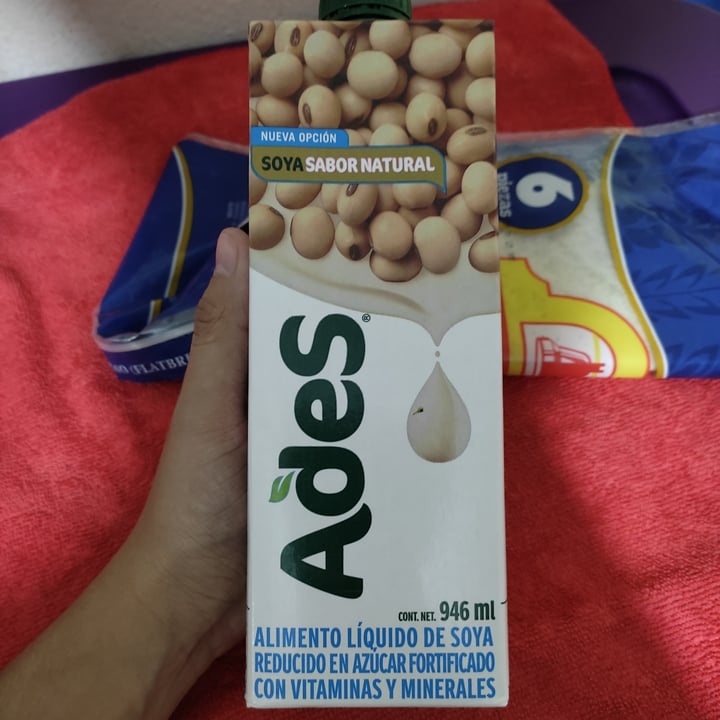 review photo of Ades Leche de Soja sabor Natural sin Azúcares Añadidos shared by @morritavegana on 30 Sep 2021 - review