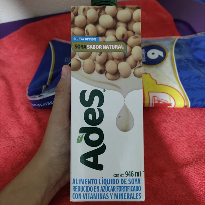 photo of Ades Leche de Soja sabor Natural sin Azúcares Añadidos shared by @morritavegana on  30 Sep 2021 - review