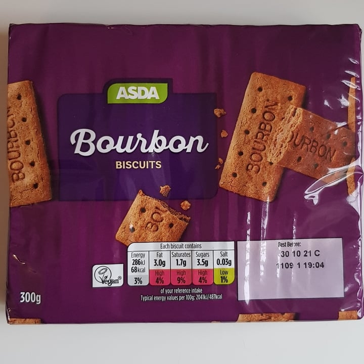 photo of ASDA Bourbon Biscuits shared by @vegancreature on  08 May 2021 - review
