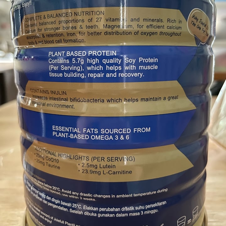 photo of joiefull plant-based protein (oat flavour) shared by @pq on  08 Sep 2022 - review