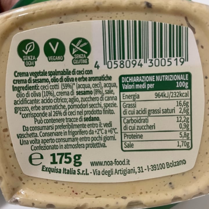 review photo of Noa Hummus Ceci & Avocado shared by @bollicina87 on 10 Apr 2022 - review