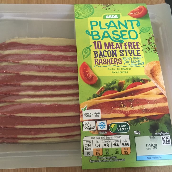 photo of ASDA Meat-free Bacon Style Rashes shared by @jameela on  30 Mar 2021 - review