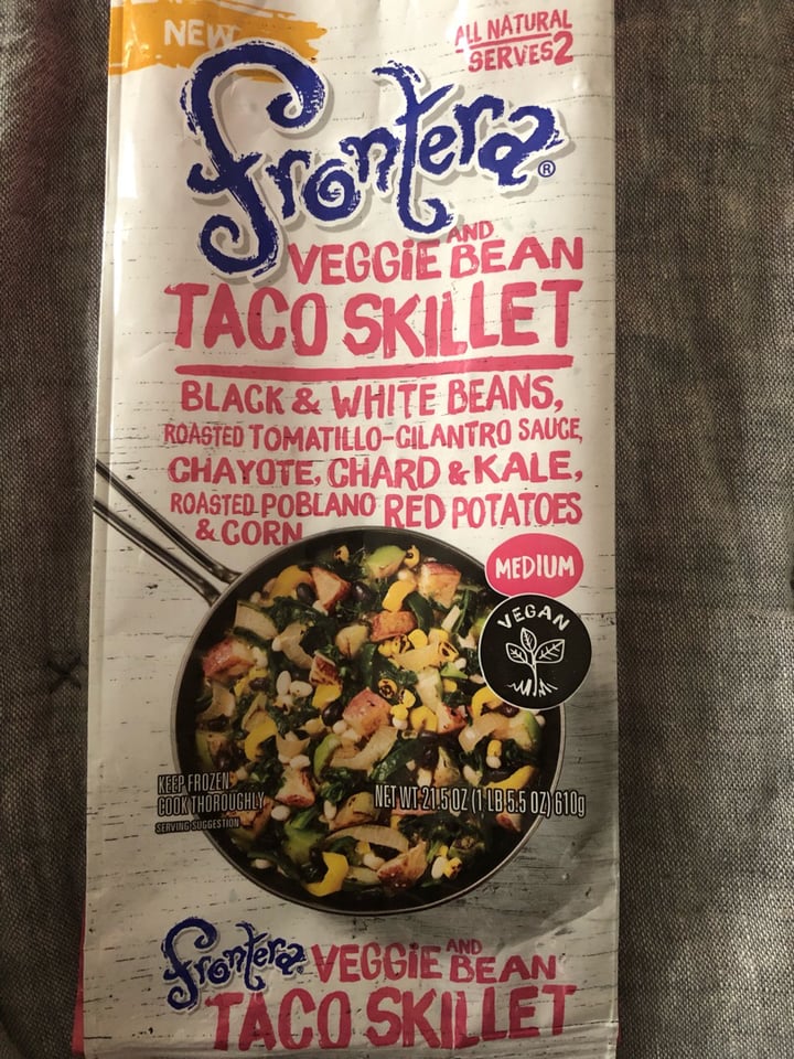 photo of Frontera Veggie and Bean Taco Skillet shared by @kingissy on  16 Mar 2019 - review