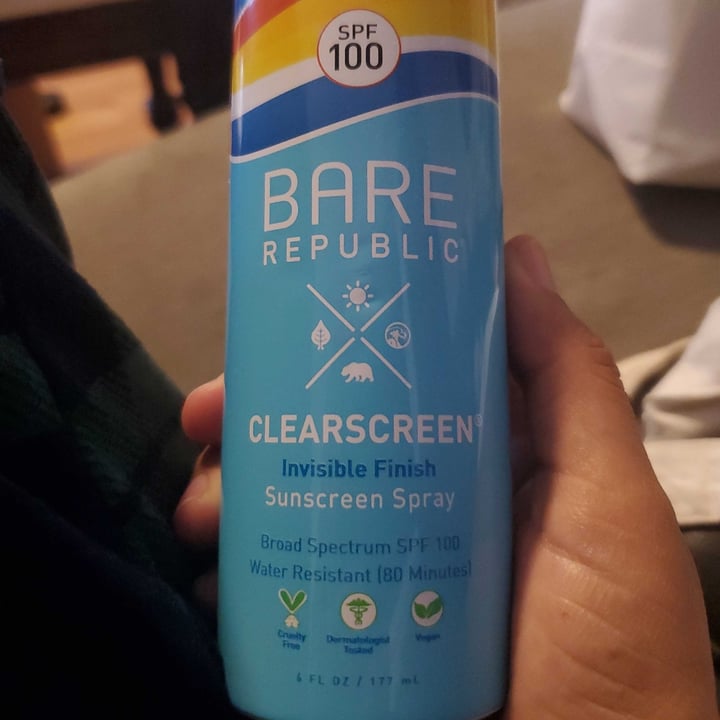 photo of Bare republic Sunscreen SPRAY SPF100 shared by @loretodelvillar on  29 Mar 2022 - review