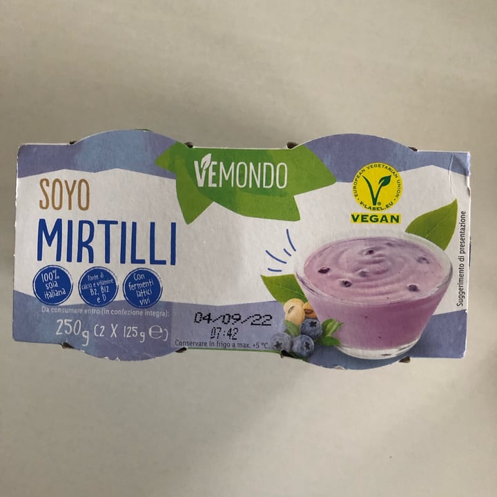 photo of Vemondo Soyo Mirtilli shared by @crunchypeanutbutter on  04 Aug 2022 - review