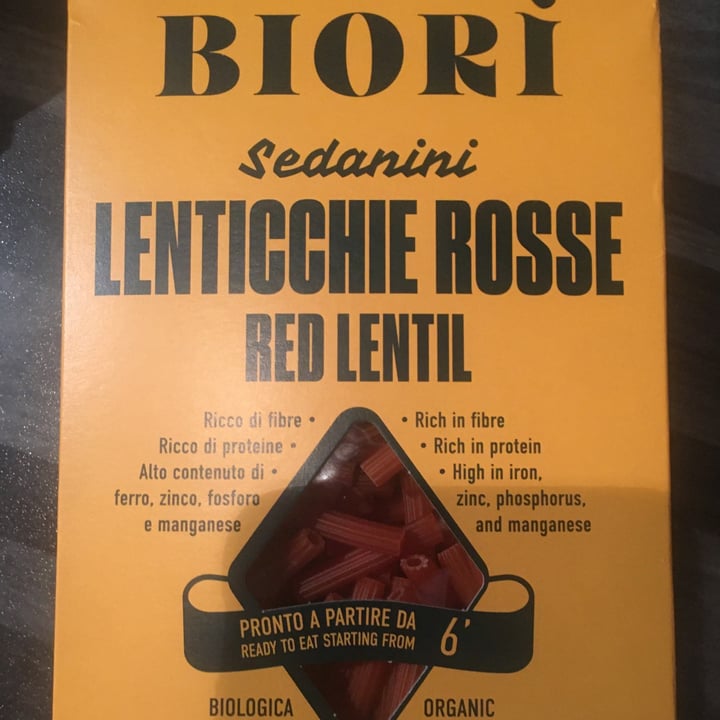 photo of Biori Biori' Sedanini di Lenticchie Rosse Bio shared by @pimlico83 on  09 Apr 2022 - review