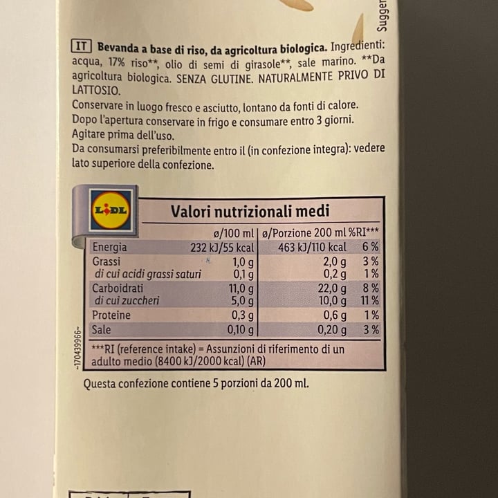 review photo of Vemondo Bevanda Riso Bio shared by @orice on 15 Nov 2022 - review