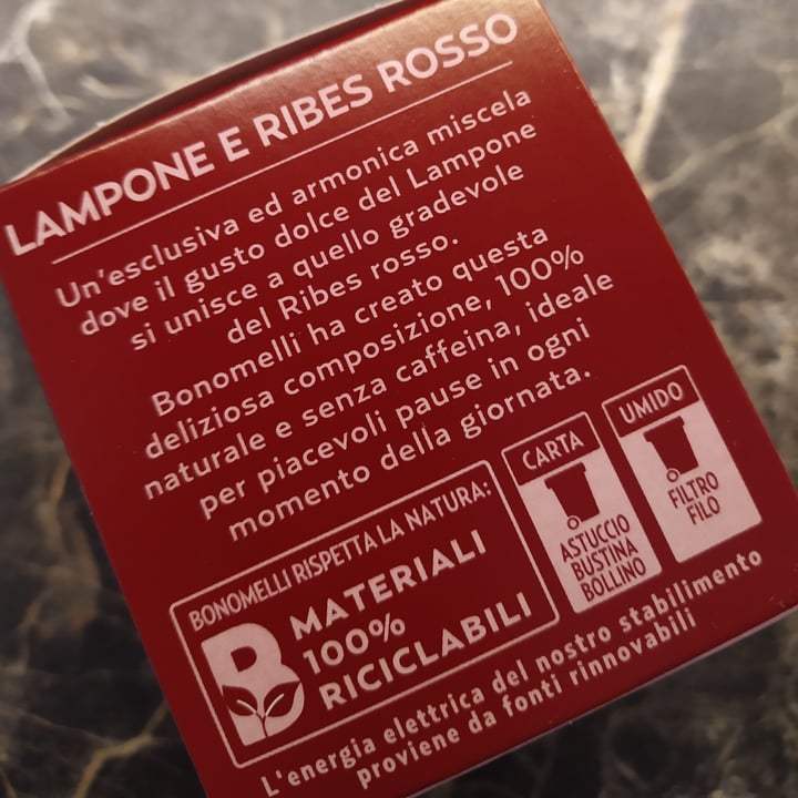 photo of Bonomelli Infusi Fruttosi Lampone E Ribes Rosso shared by @giorgiadurso on  11 Jan 2022 - review