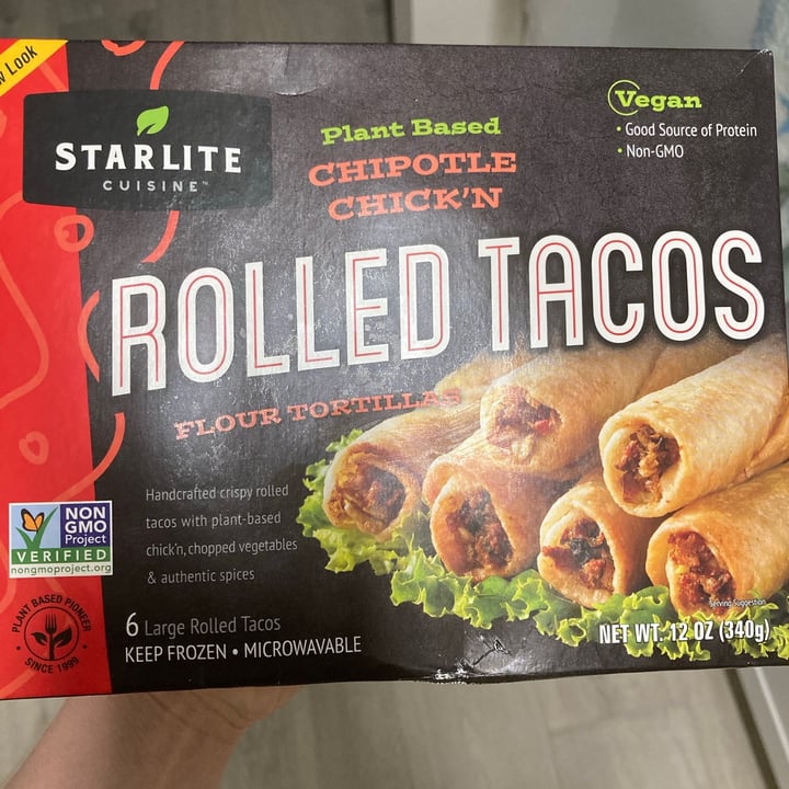 photo of Starlite Cuisine Vegan “Chipotle Style” Rolled Tacos shared by @disney12 on  29 Jun 2021 - review
