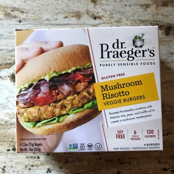 photo of Dr. Praeger's Mushroom Risotto Veggie Burgers shared by @dianna on  02 Nov 2021 - review