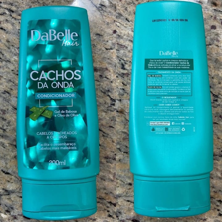 photo of DaBelle hair Condicionador Cachos Da Onda shared by @claudangelo on  17 Apr 2022 - review