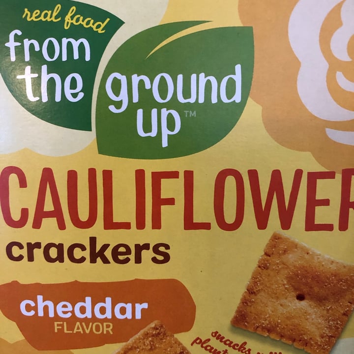 photo of Real Food From The Ground Up Cauliflower Crackers Cheddar Flavor shared by @veggietable on  14 Feb 2021 - review