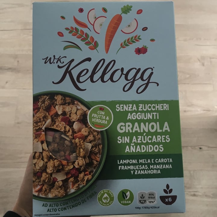 photo of Kellogg Granola lamponi, mela e carota shared by @pinavi on  04 Apr 2022 - review