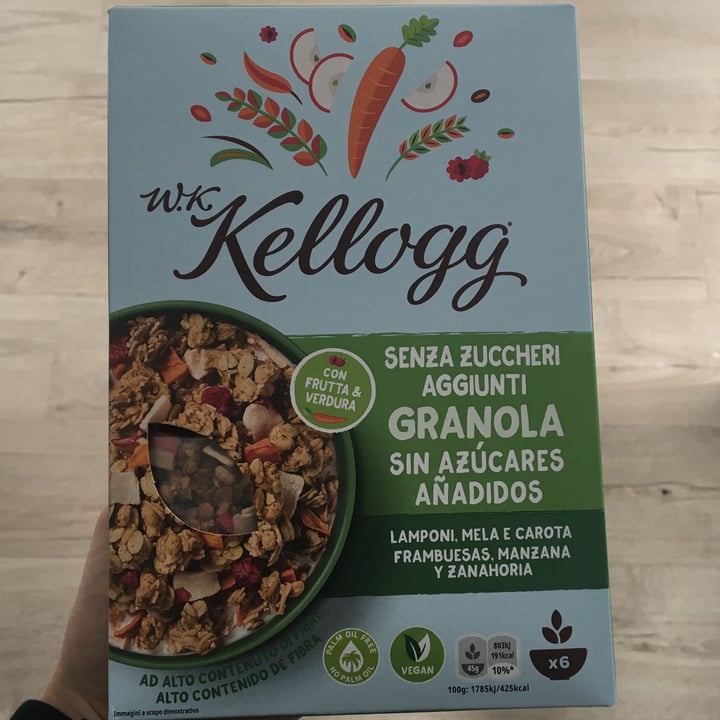 review photo of Kellogg Granola lamponi, mela e carota shared by @pinavi on 04 Apr 2022 - review