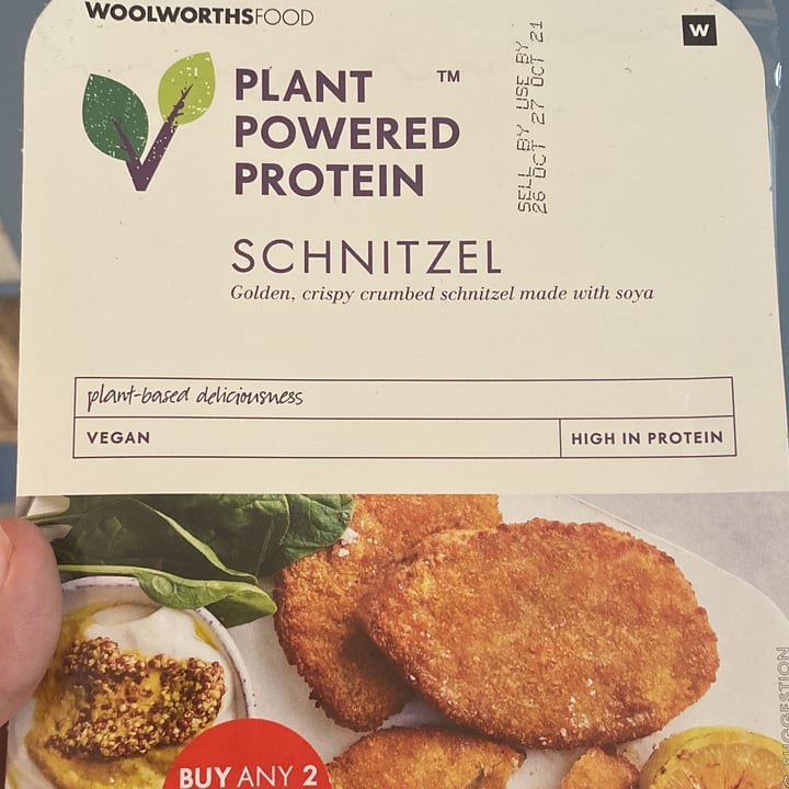 photo of Woolworths Plant Powered Schnitzel shared by @ymeyer on  14 Oct 2021 - review