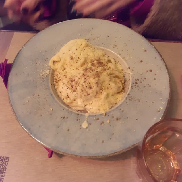 Photo of the dish “Cacio e pepe vegan”
