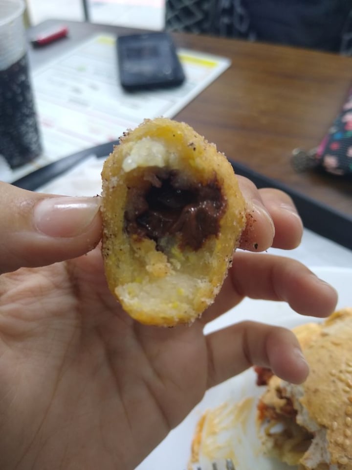 review photo of Prime Dog Double cheddar vegmelt and coxinha de churros veg shared by @cisneirosbi on 06 Jul 2019 - review