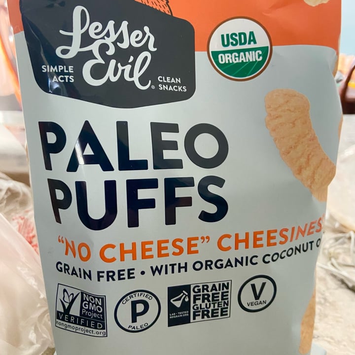 photo of Lesser Evil Snacks No Cheese Paleo Puffs shared by @vfct on  03 Dec 2021 - review