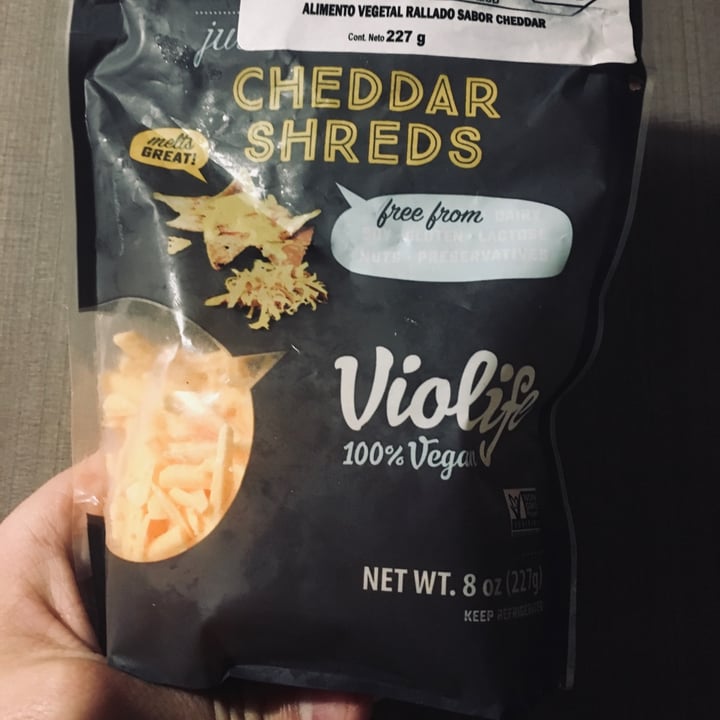 photo of Violife Cheddar shreds shared by @dh on  20 Sep 2021 - review