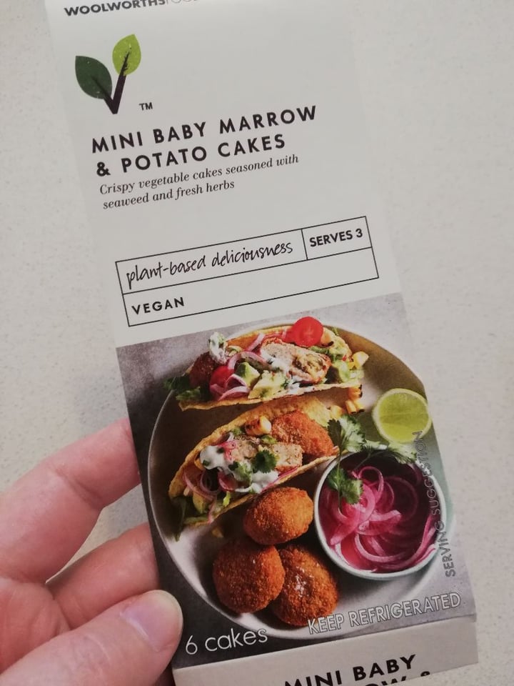 photo of Woolworths Food Mini baby marrow and potato cakes shared by @mariska on  12 Apr 2020 - review