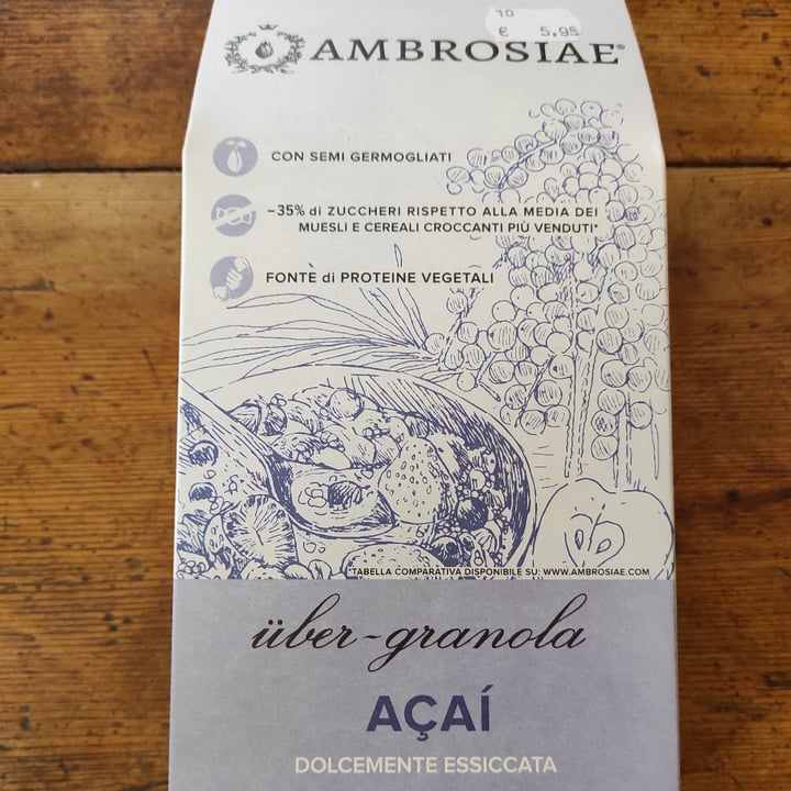 photo of Ambrosiae Über-granola Acai shared by @tuscanvegan on  24 Aug 2021 - review