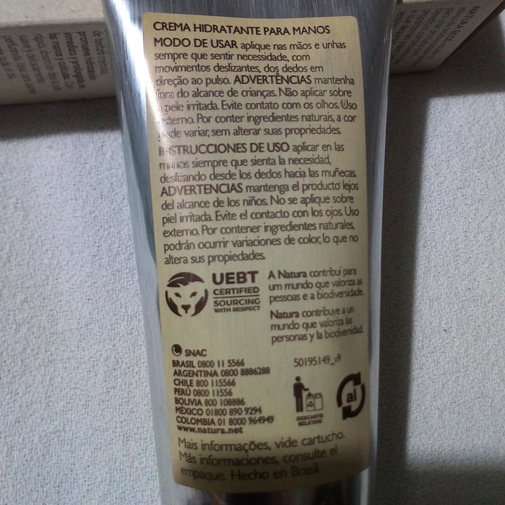 review photo of Natura Pulpa para Manos Hidratante de Castaña - Ekos shared by @marielita on 14 Feb 2021 - review