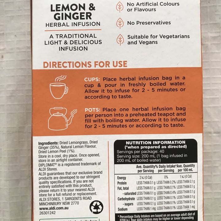 review photo of Diplomat Lemon & Ginger shared by @aleessandra on 07 May 2022 - review