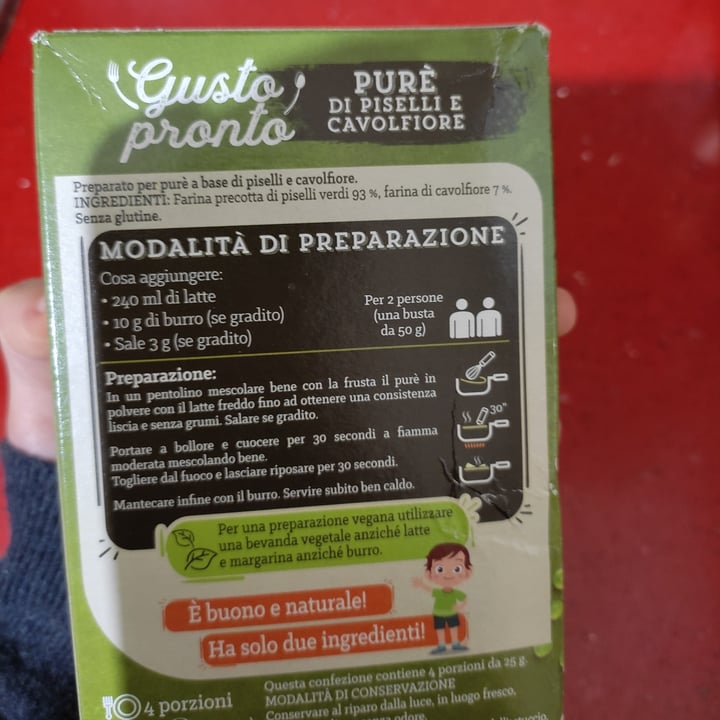 review photo of Gusto pronto Gusto Pronto Purè Di Piselli E Cavolfiore shared by @diana17 on 12 Apr 2022 - review