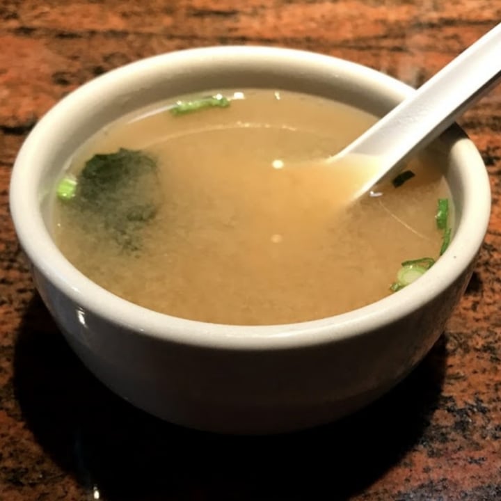 review photo of Wasabi Sushi & Thai Restaurant Cary Miso Soup shared by @veggies4life16 on 13 Jun 2021 - review