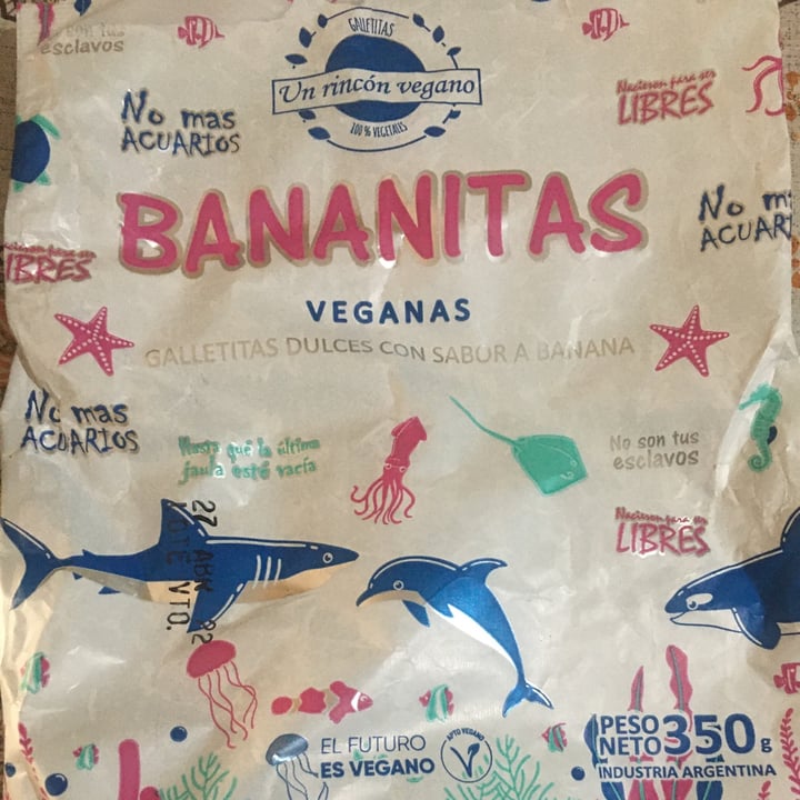photo of Un Rincón Vegano Bananitas Galletitas Dulces con sabor a Banana shared by @shim on  30 Sep 2021 - review