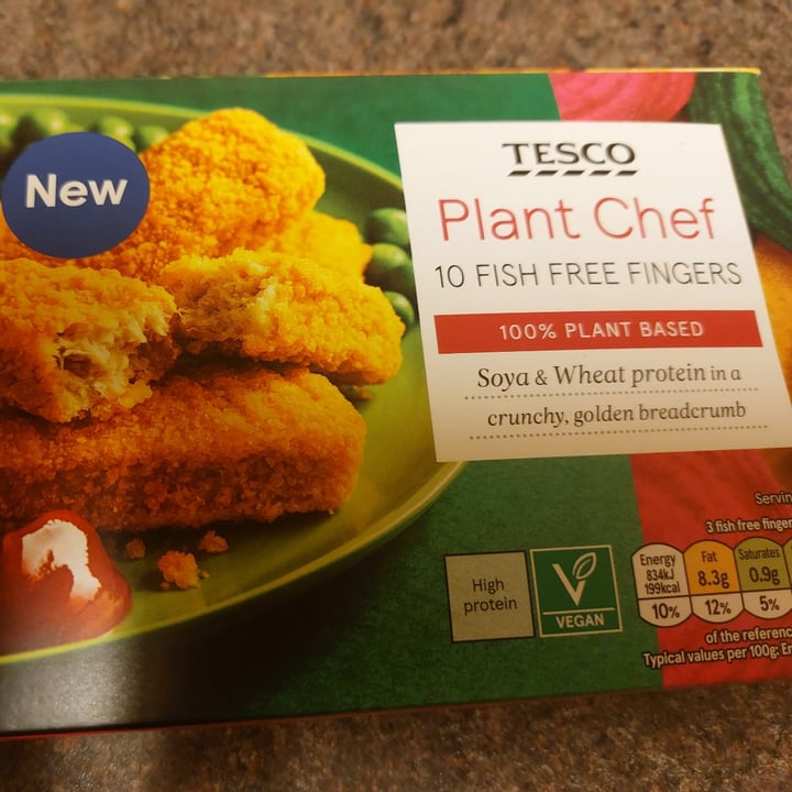 photo of Tesco Plant Chef 10 Fish free fingers shared by @sayareaper on  26 Nov 2021 - review