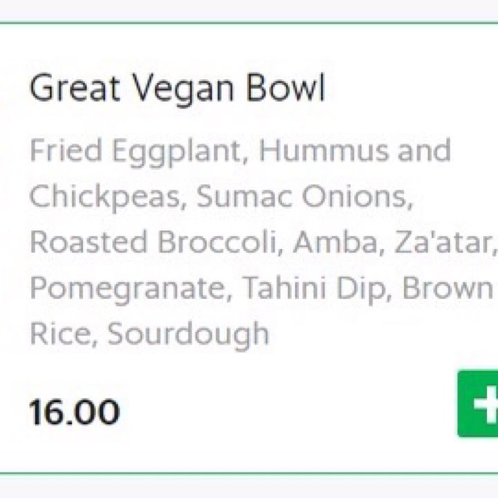photo of Bread Yard Great Vegan Bowl shared by @nuttylilsien on  12 Jul 2021 - review