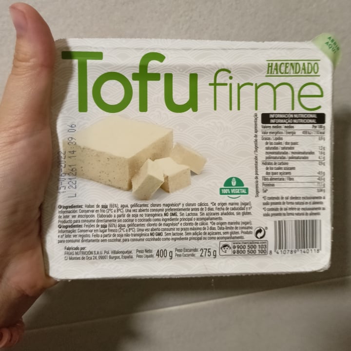 photo of Hacendado Tofu Firme shared by @berenikke on  13 Jun 2022 - review