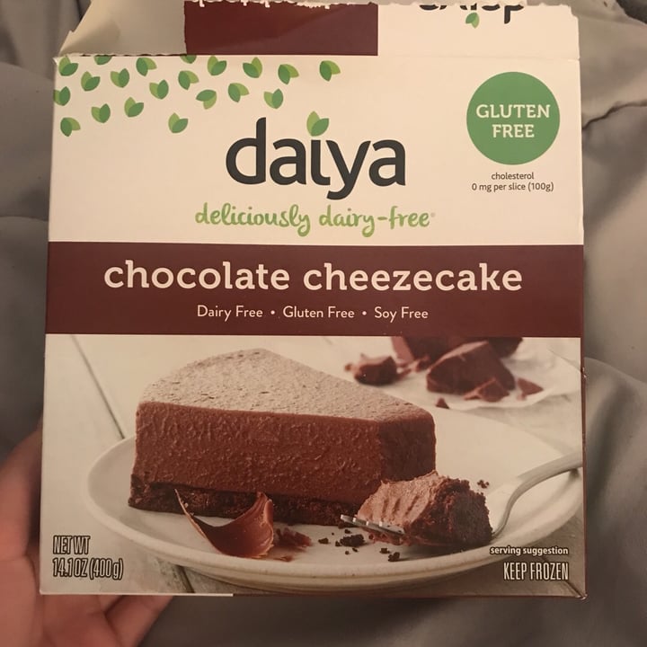 review photo of Daiya Chocolate Cheezecake shared by @madisonjender on 14 Mar 2019 - review