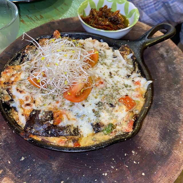 Photo of the dish “parmigiana de berenjenas”