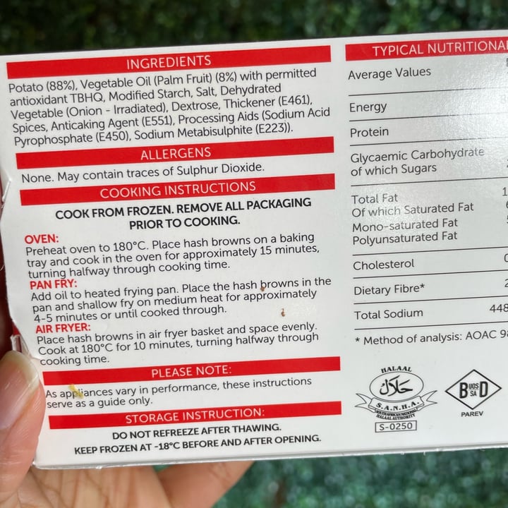 review photo of Wimpy Hash Browns shared by @greenmomlife on 06 Aug 2022 - review