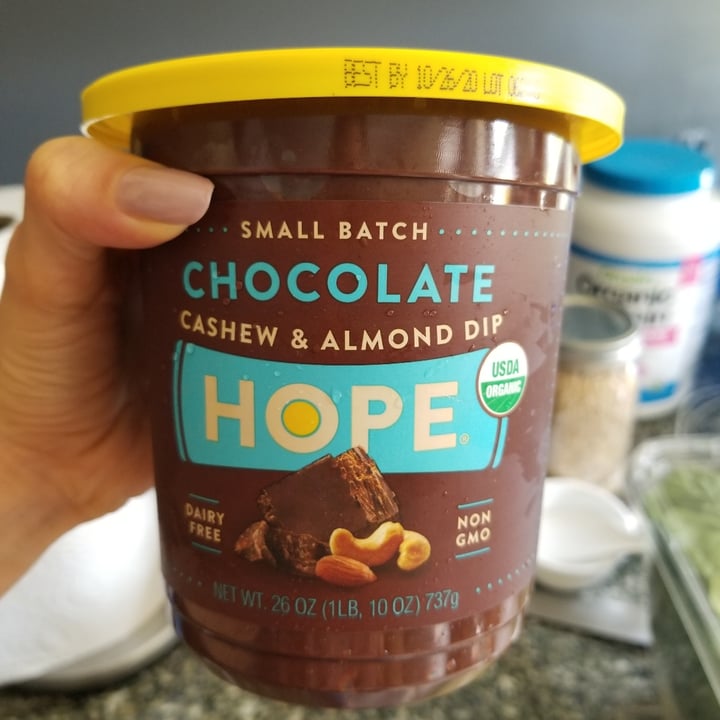 photo of HOPE Foods Chocolate Cashew And Almond Dip shared by @lizmaselli on  29 Jul 2020 - review