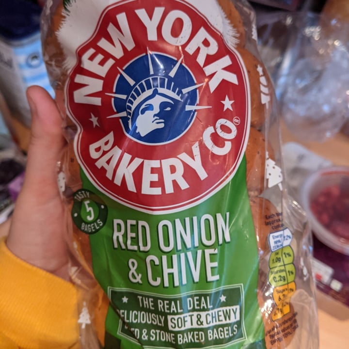 photo of New York Bakery Co Red Onion and Chive Bagels shared by @bethany777 on  19 Nov 2020 - review