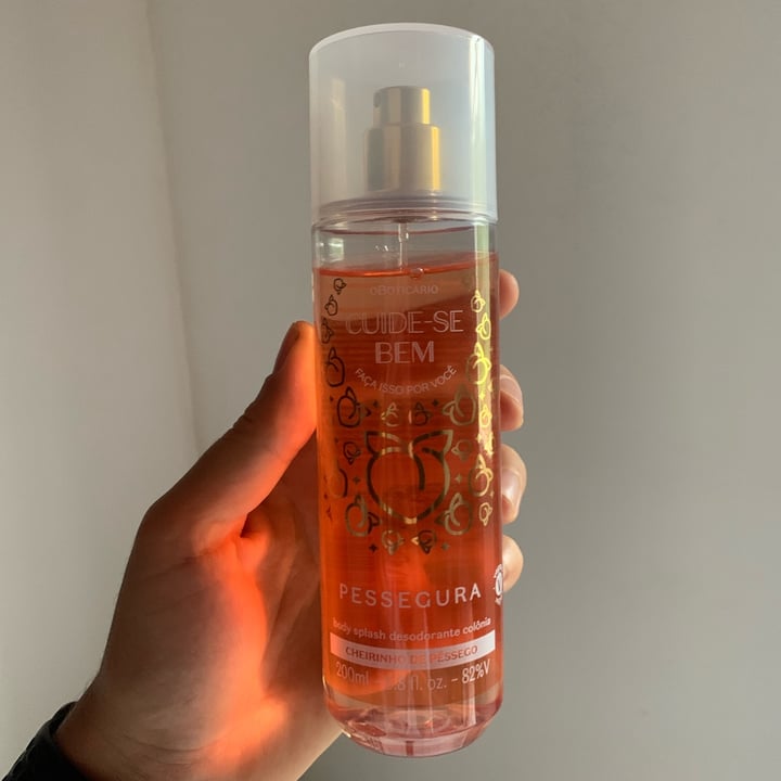 photo of O Boticário Body splash pessegura shared by @nayaraacosta on  03 Feb 2022 - review