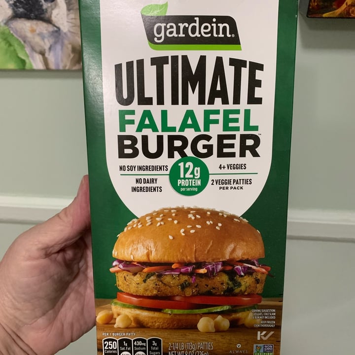 photo of Gardein Ultimate Falafel Burger shared by @onehungryvegan on  23 Nov 2022 - review