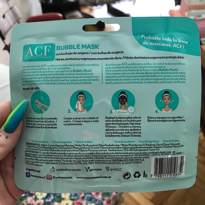 photo of ACF Bubble Mask shared by @azaivegana on  13 Nov 2021 - review