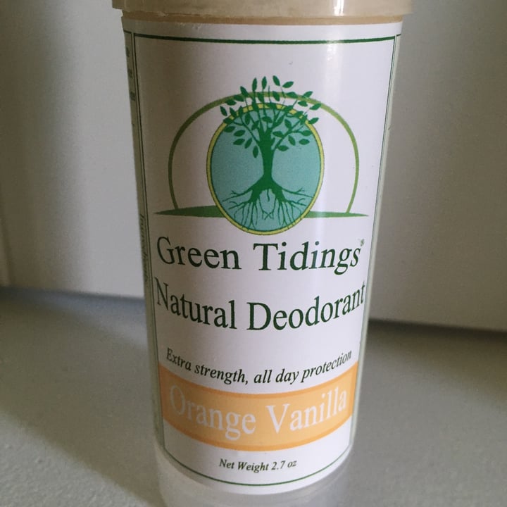photo of Green Tidings Deodorants Green Tidings Orange Vanilla shared by @greeneyedgirl on  26 May 2020 - review