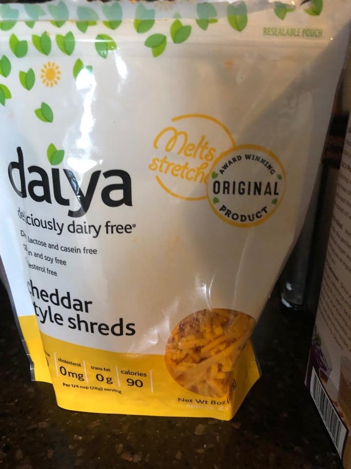 review photo of Daiya Cheddar Style Shreds shared by @eackerman80 on 07 Jan 2020 - review