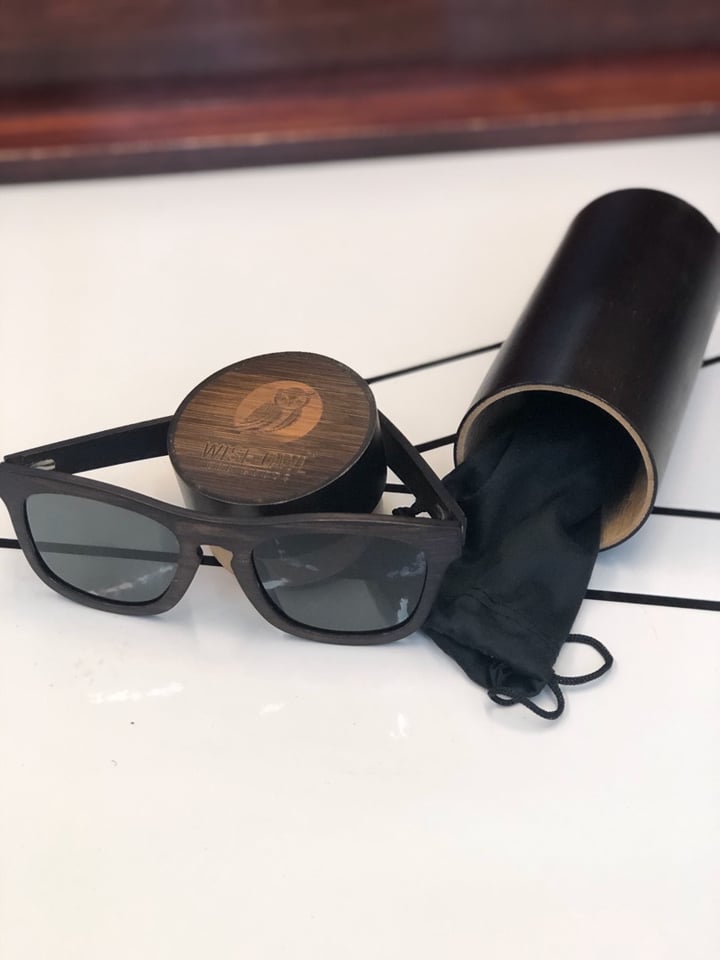 photo of Wise Owl Eco Goods Wood Sunglasses shared by @acewilde on  26 Dec 2019 - review