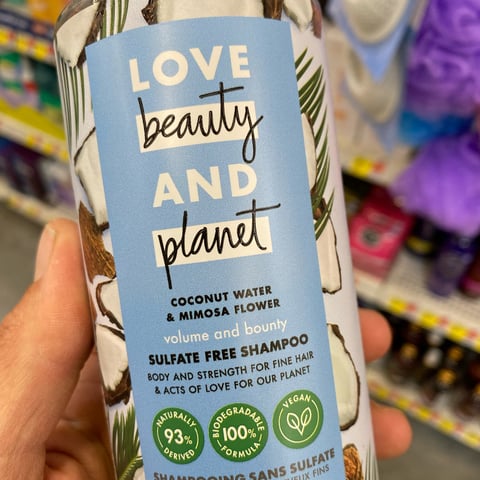 Love Beauty and Planet Coconut Water & Mimosa Flower Shampoo Reviews |  abillion