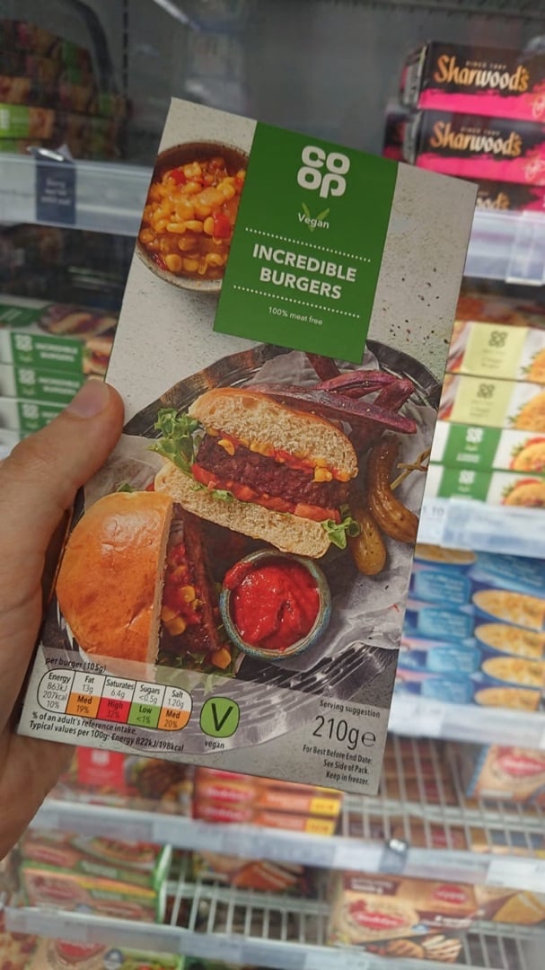 photo of Coop Incredible Burgers shared by @veganguildford on  03 Jan 2020 - review