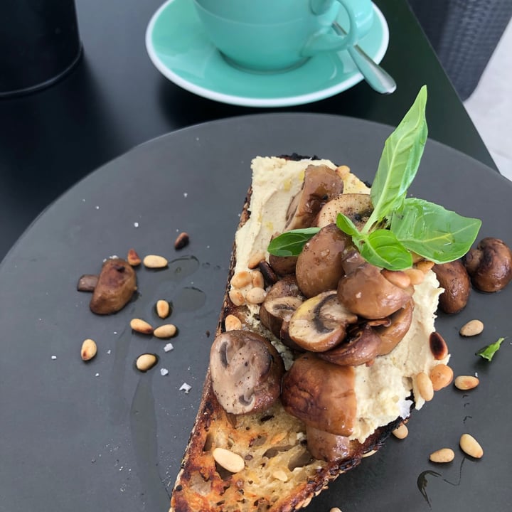 photo of Hale & Hearty Mushroom And Cashew Cheese On charcoal (or Sourdough) shared by @sydneyvegman on  25 Jun 2020 - review