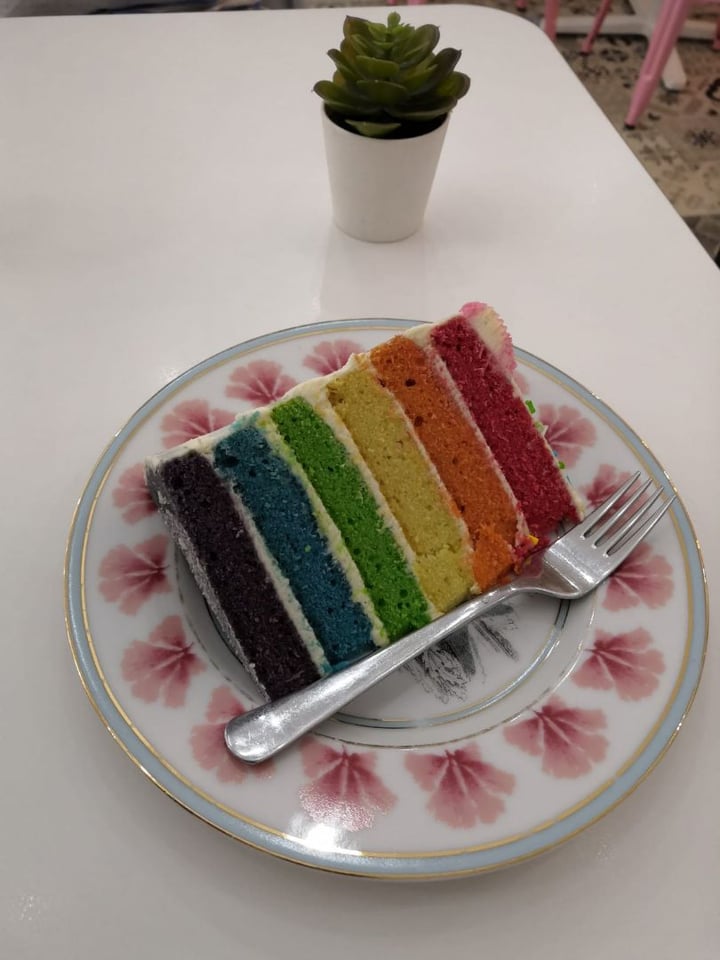 photo of Vida Bakery Rainbow Cake shared by @clairemack on  21 Mar 2020 - review