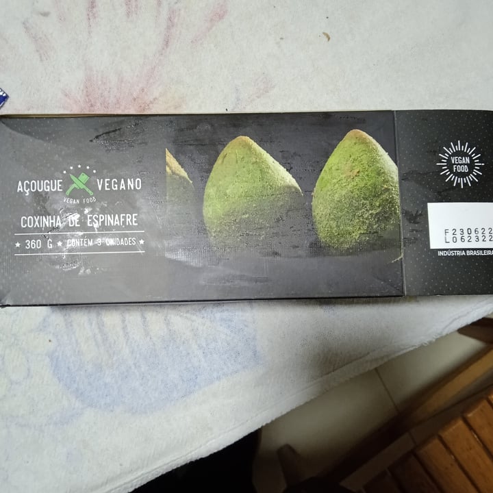 photo of Açougue vegano Coxinha de espinafre shared by @carolcherry on  06 Sep 2022 - review